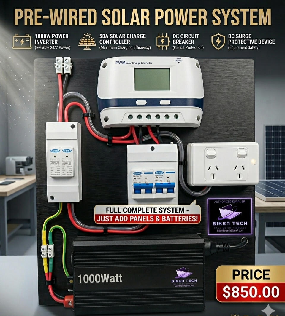 Pre-Wired Solar System