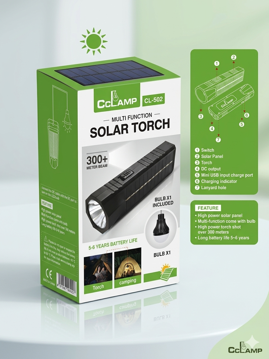 Solar Torch and light